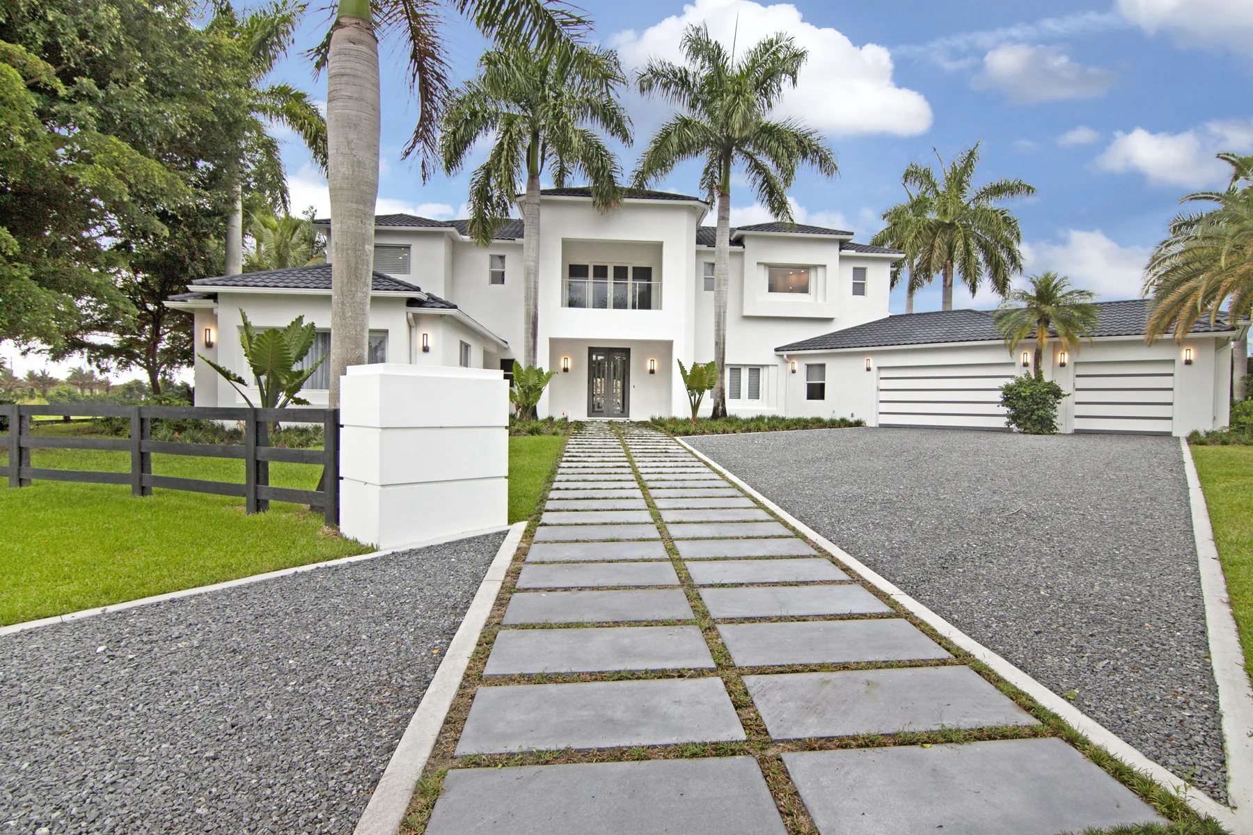 Landscaped entry at Aiken Court