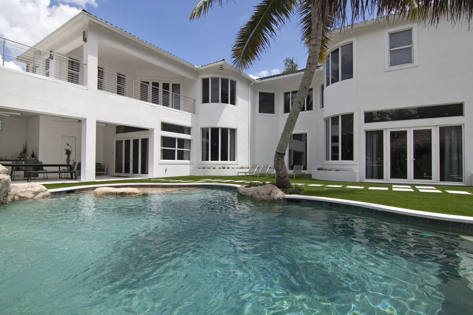 Pool Rear Elevation at Aiken Court