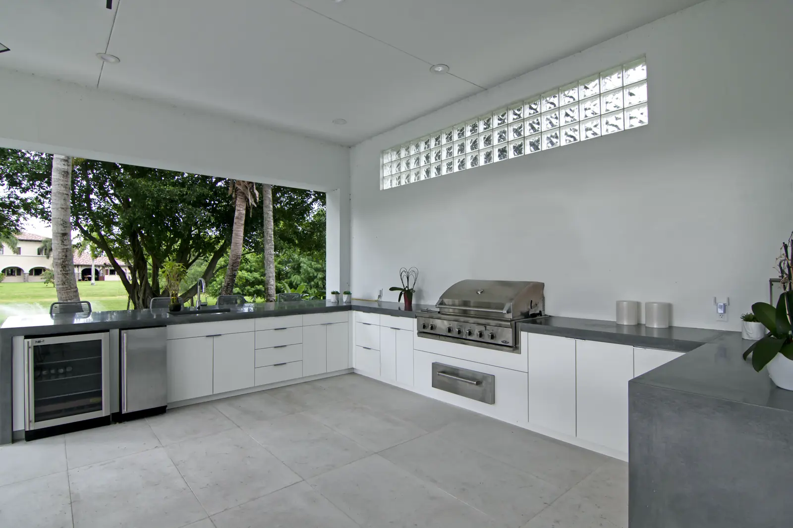 Covered Outdoor Kitchen at Aiken Court