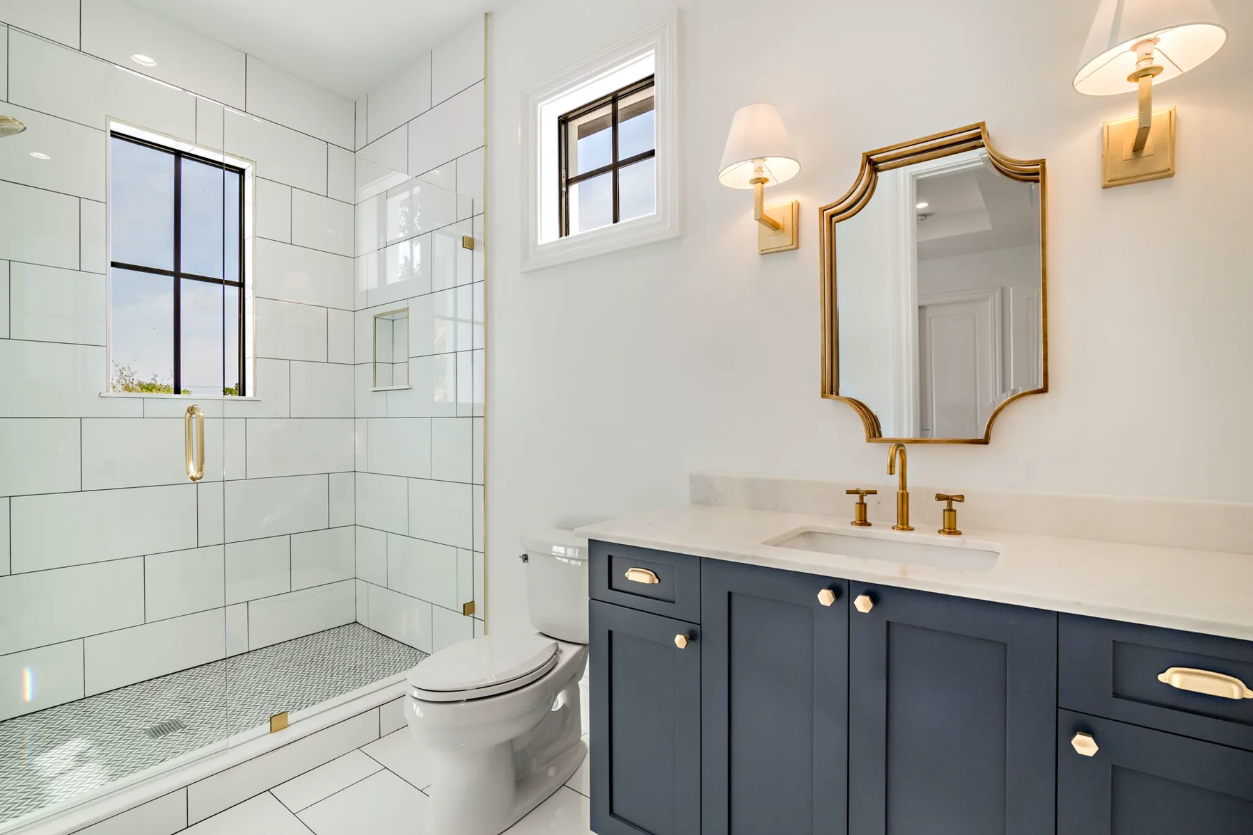 Powder room at Casa De Azul