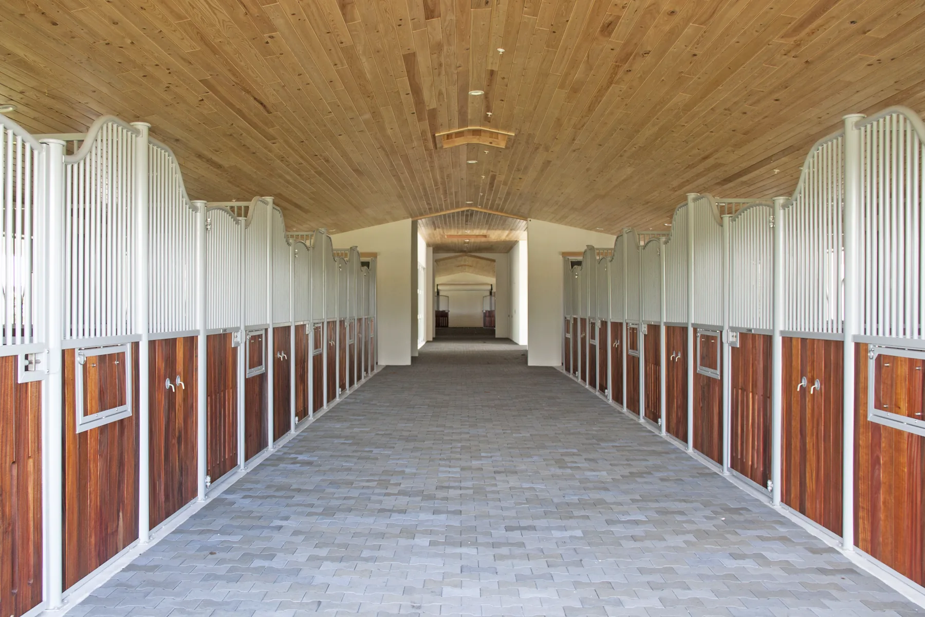 Stable aisle at Grand Prix Farms