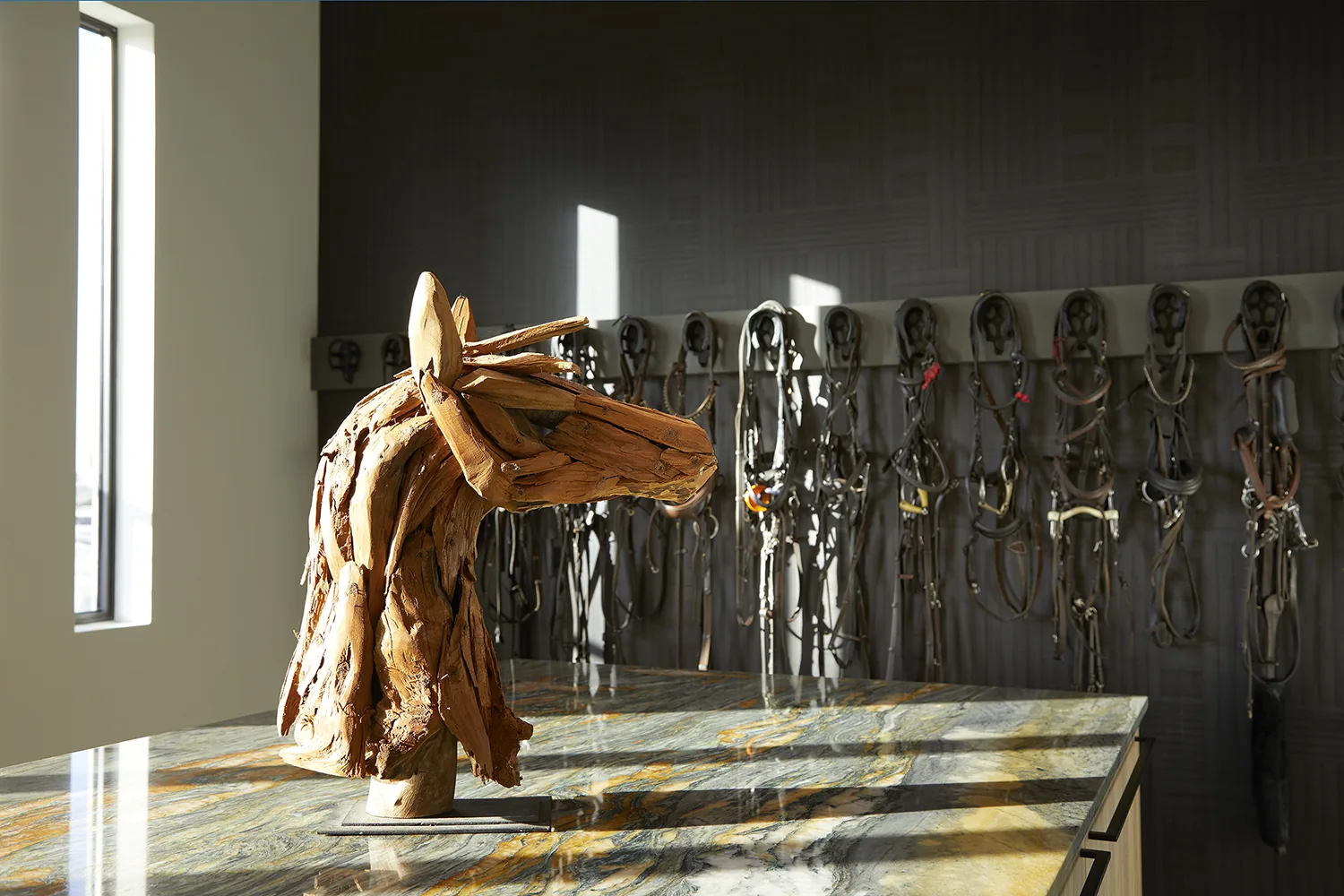 Tack room at Lasso Way Estate
