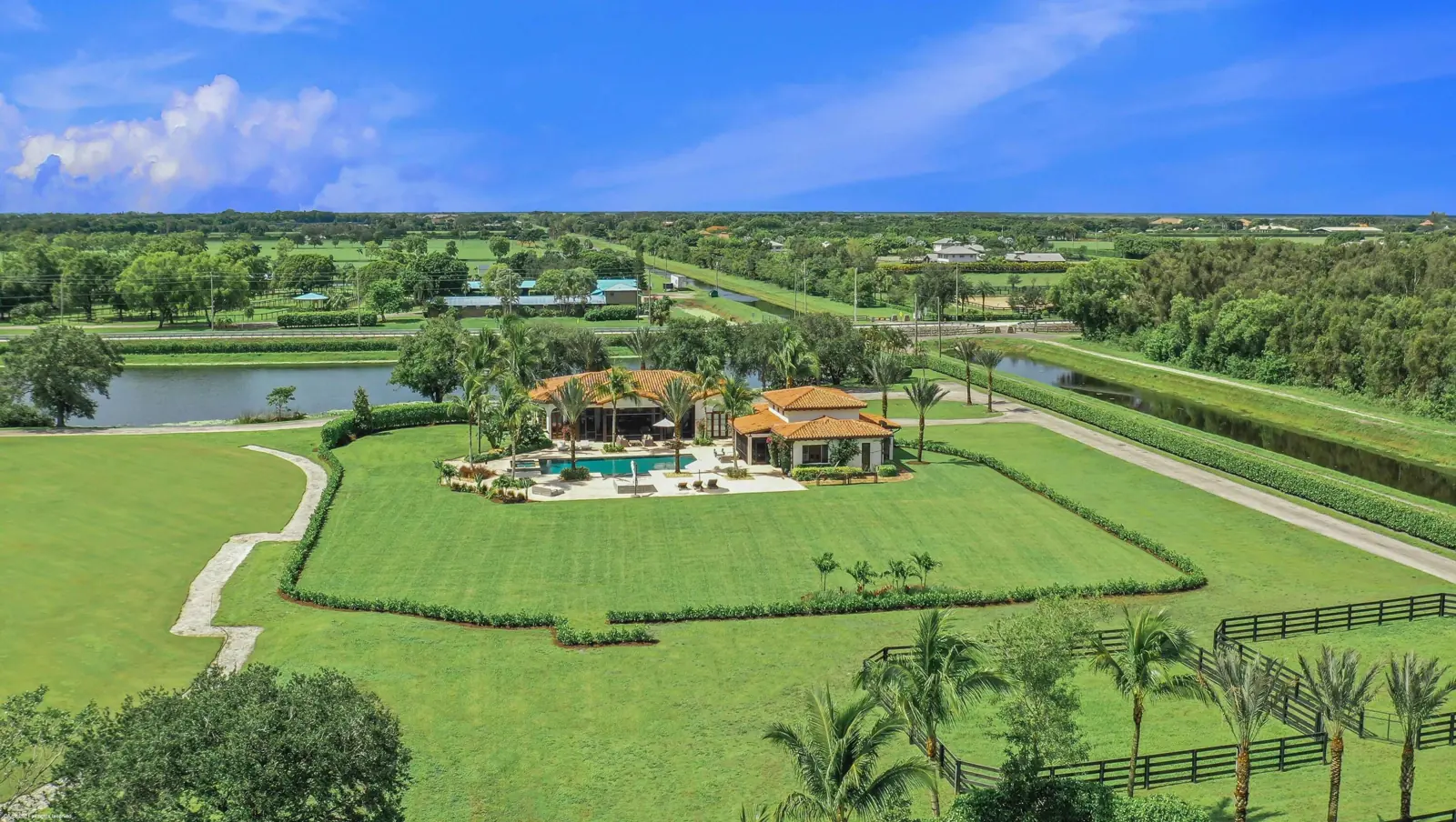 Aerial Estate at Mida Main House