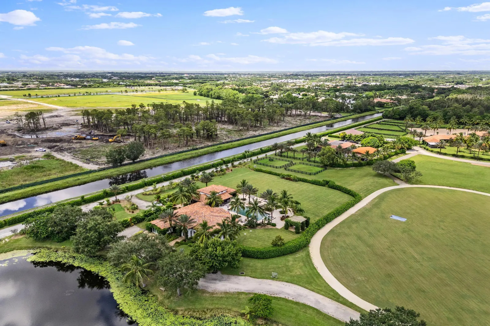 Aerial Estate at Mida Main House