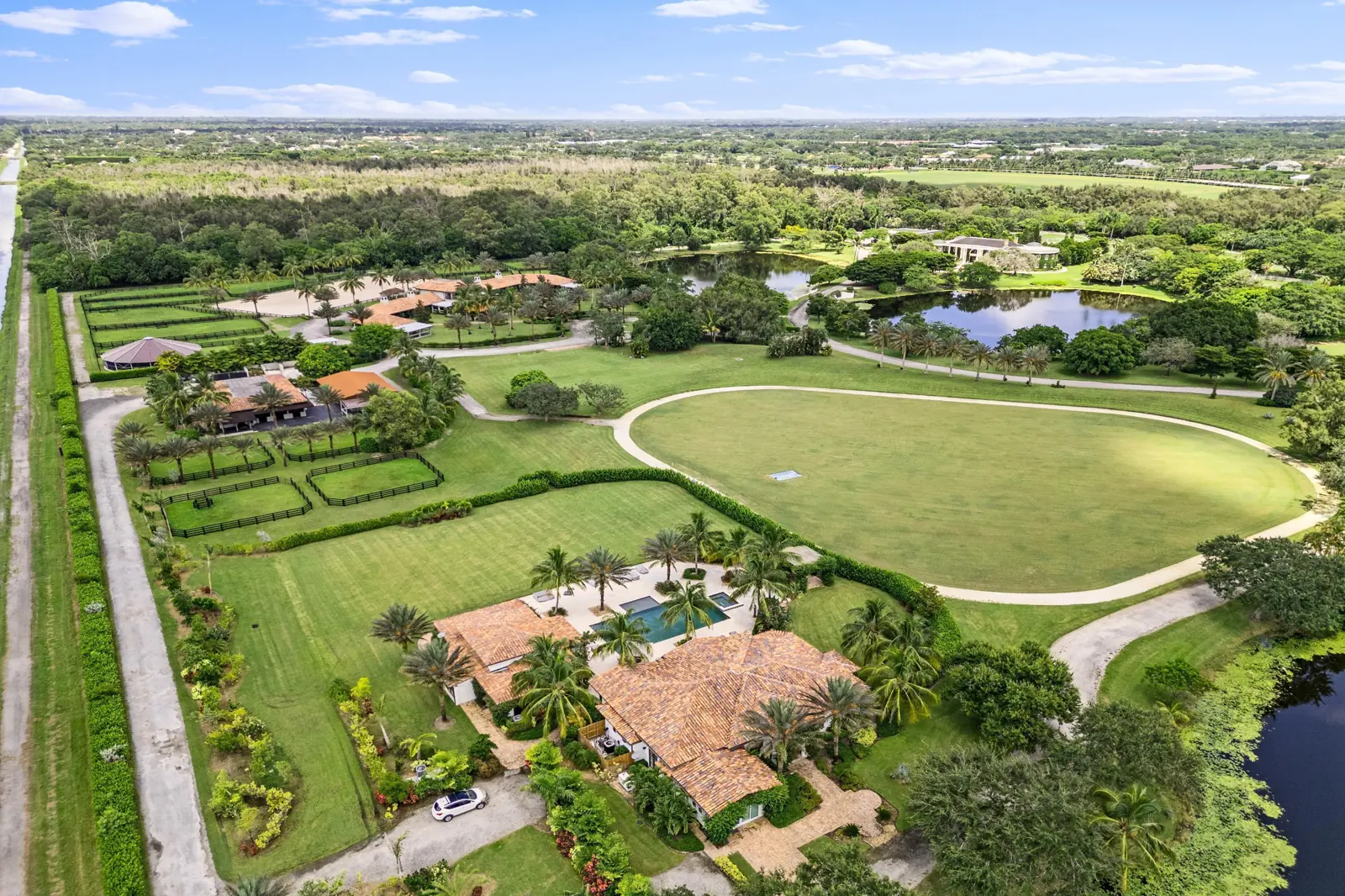 Aerial Estate at Mida Main House