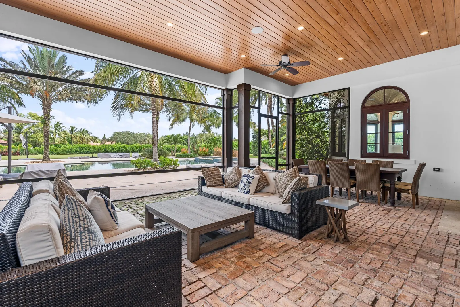 Covered Terrace at Mida Main House