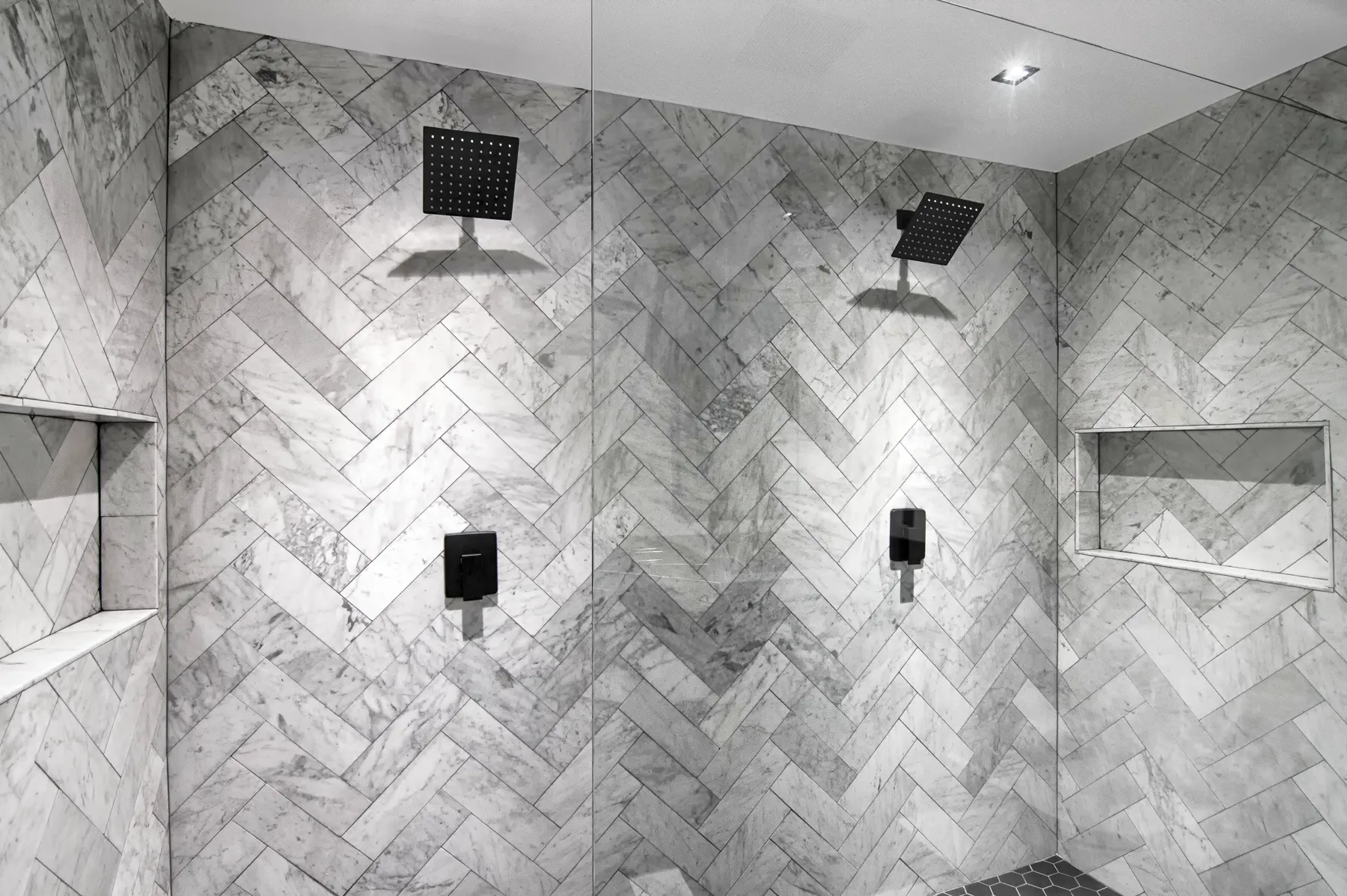 Custom shower at Polo Island