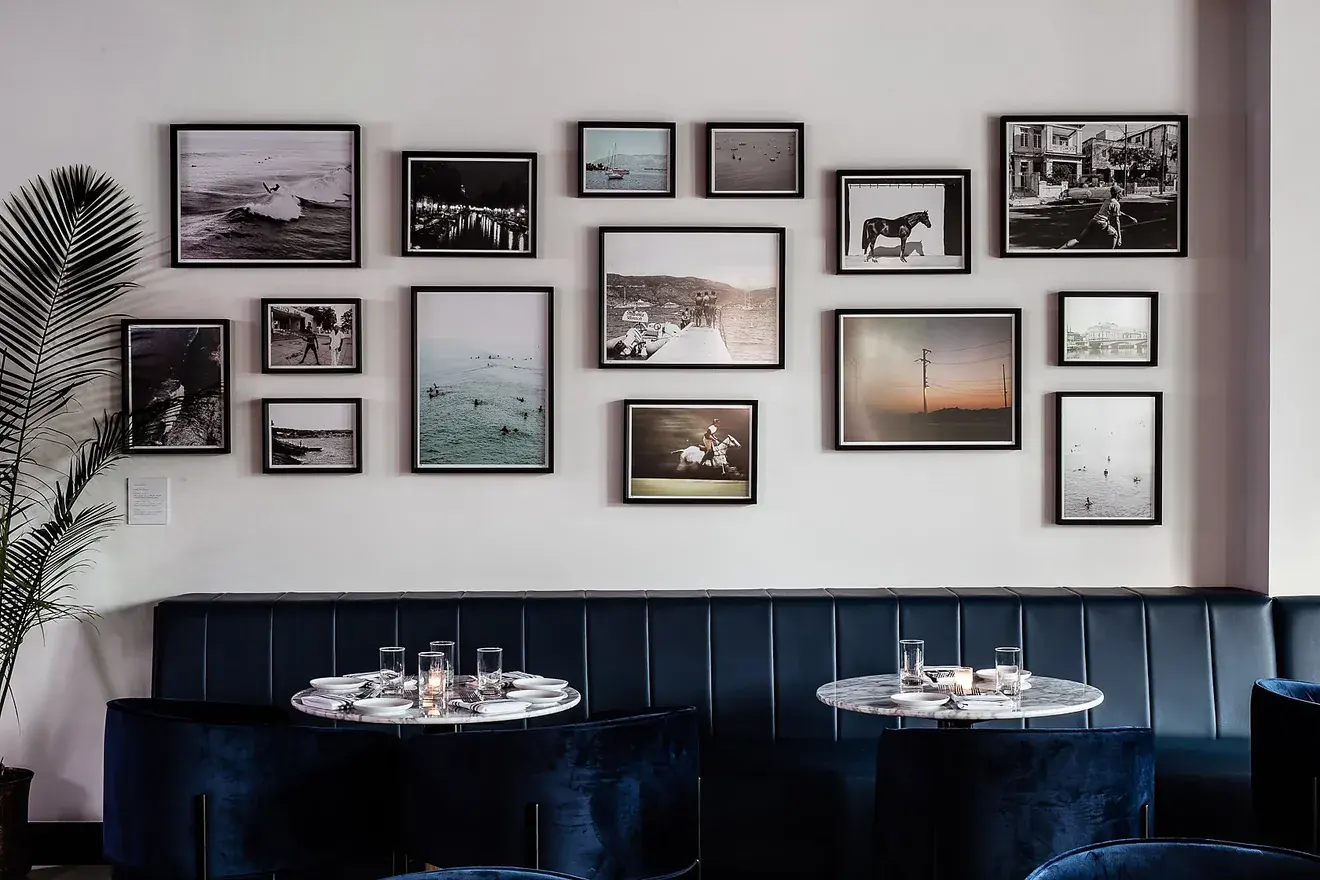 Banquette Detail at Trophy Room