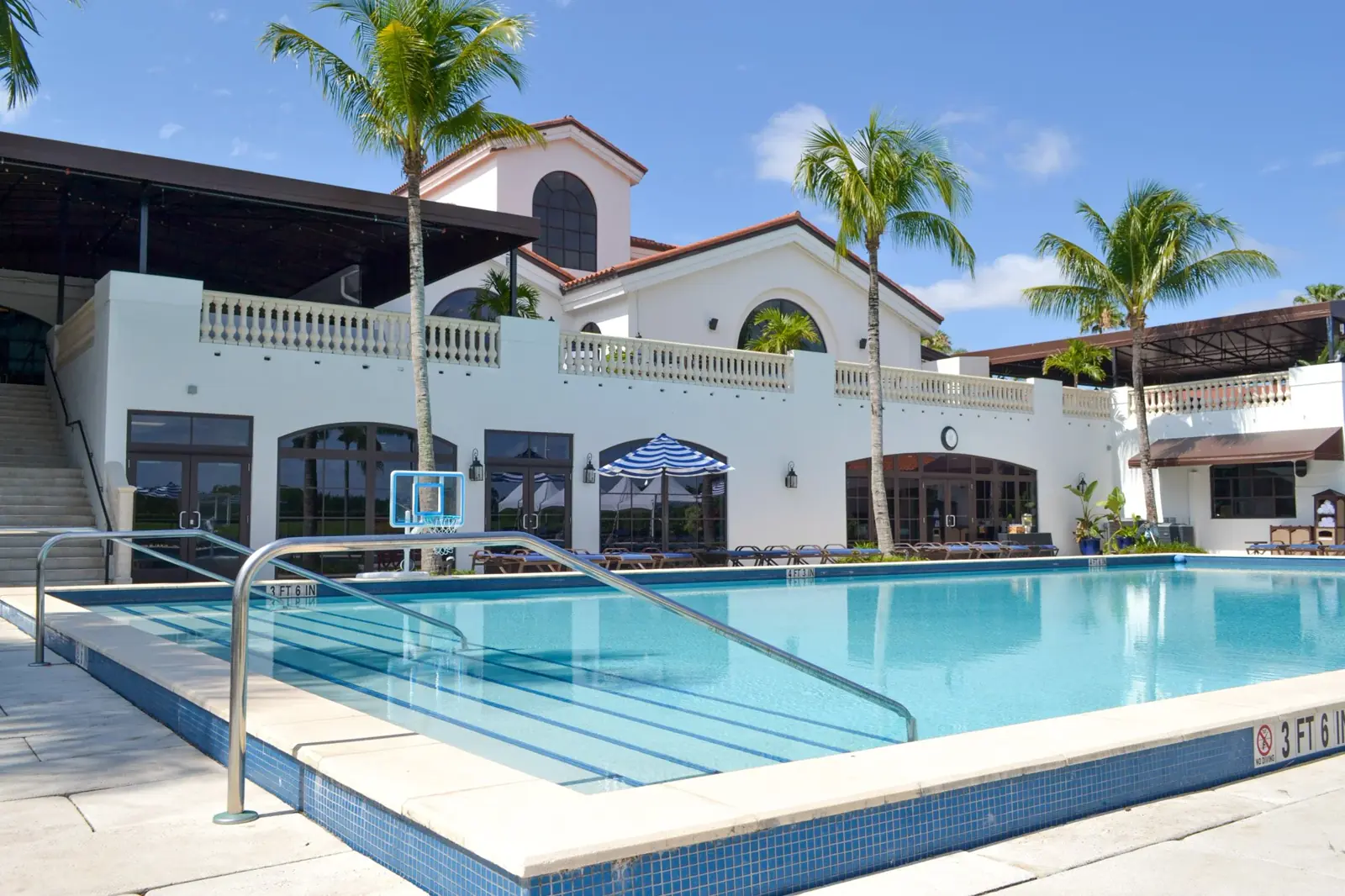 Wanderers Club pool in Wellington, Florida